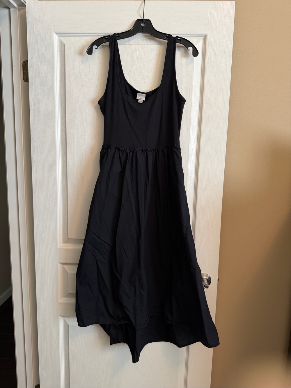 a new day Black High-Low Tank Dress with Scoop Neck